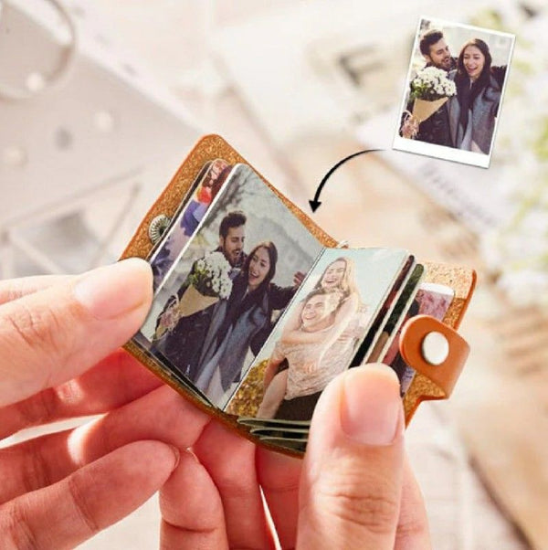 Photo Album Keychain Leather Keychain with Photo Romantic Gifts