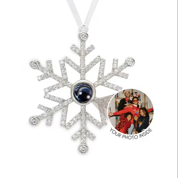 Personalized Snowflake Photo Ornament